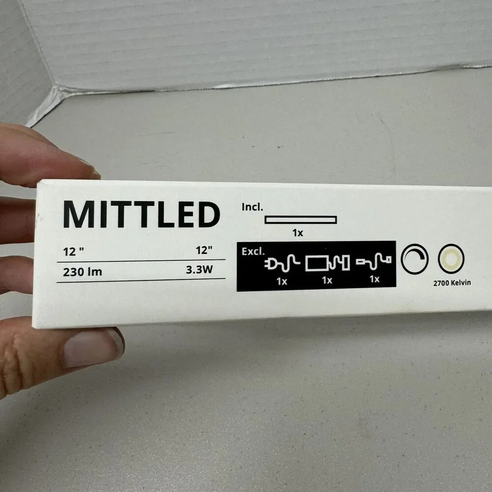 (1) IKEA MITTLED LED Kitchen Lighting Strip Dimmable White 12